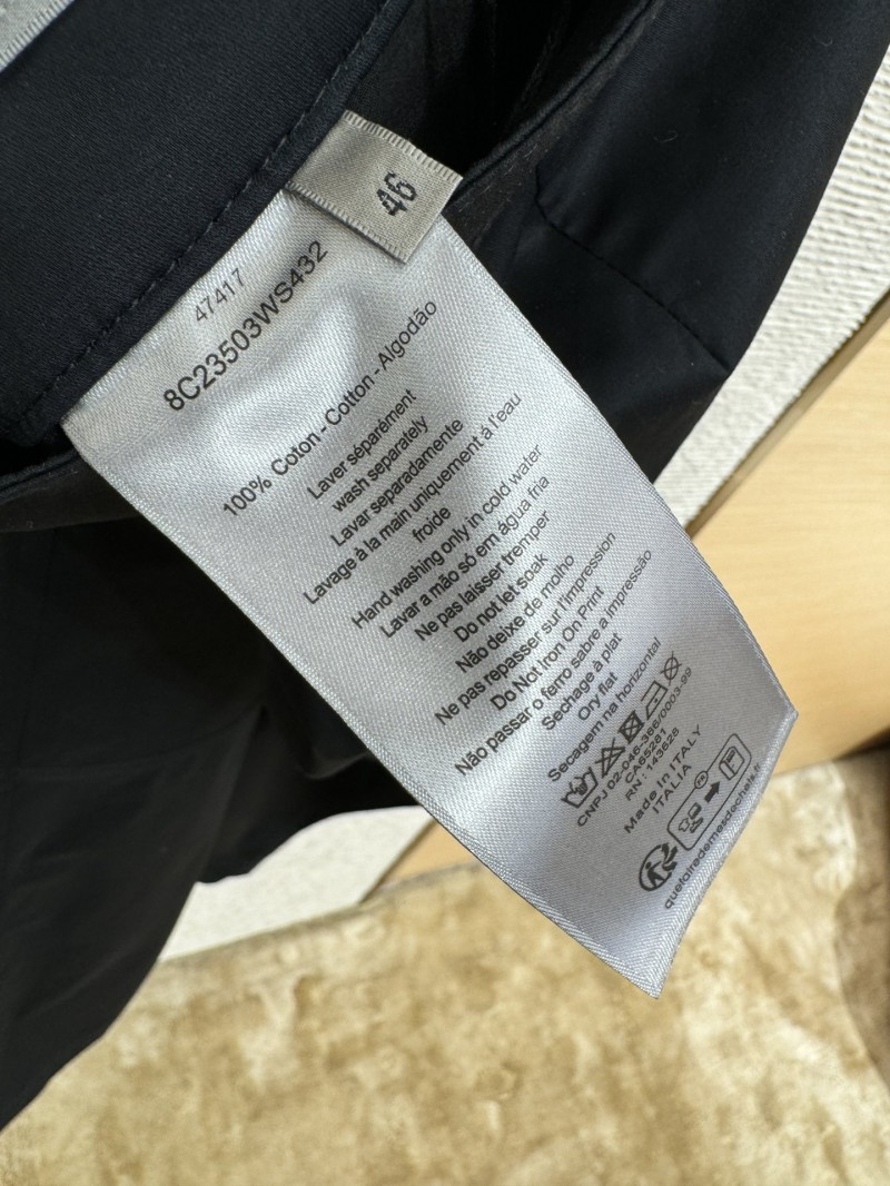 Dior Logo Embroidered Nameplate Work Pants 2 8