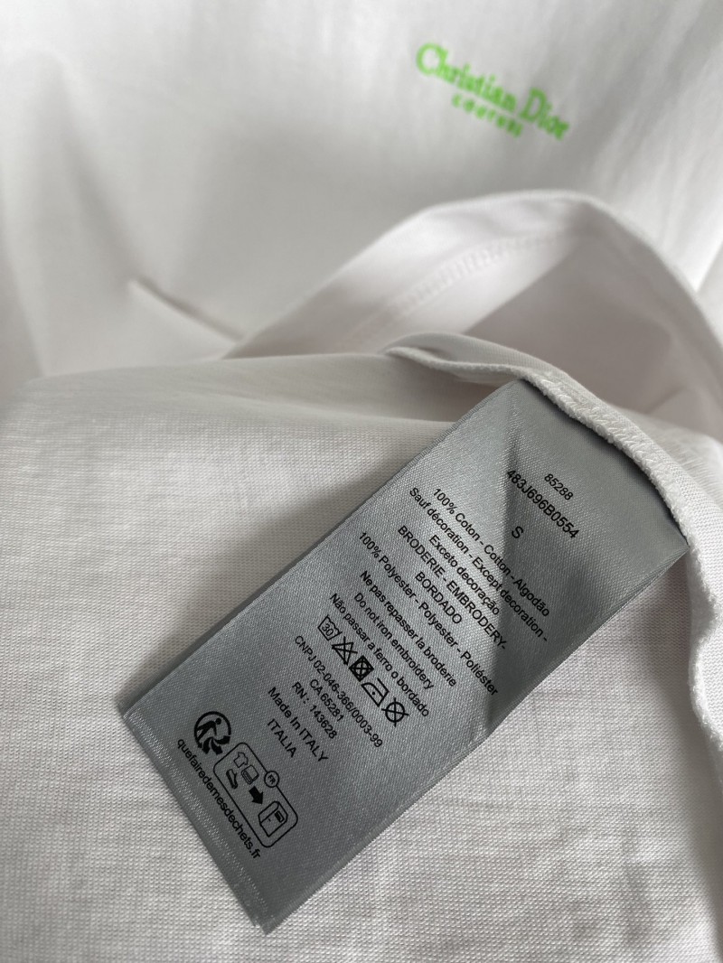Dior Monogram Embroidered T-Shirt Short Sleeve 1 8
