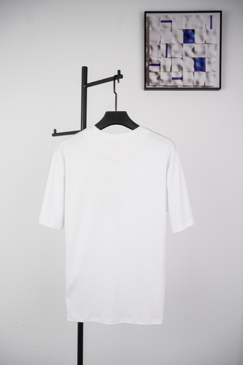 Prada Triangle Logo Short Sleeve White 1