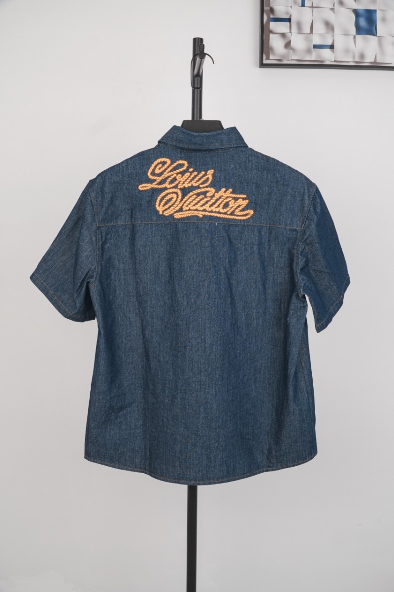 LV Rope Signature Monogram Embroidered Short Sleeve Shirt 1