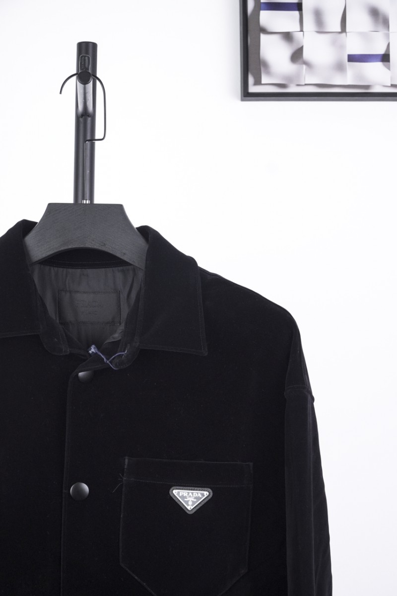Prada Velvet Shirt Jacket 2