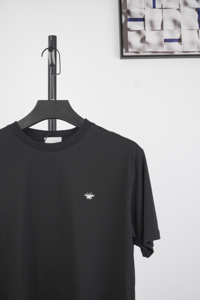 Dior Bee Embroidered Short Sleeve Black 2