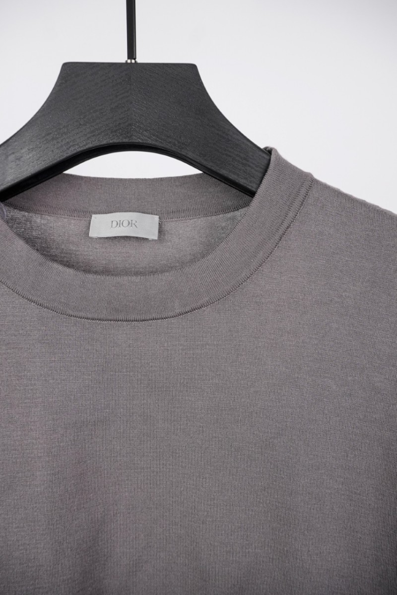Dior CD Embroidery Flocked Short Sleeve 2