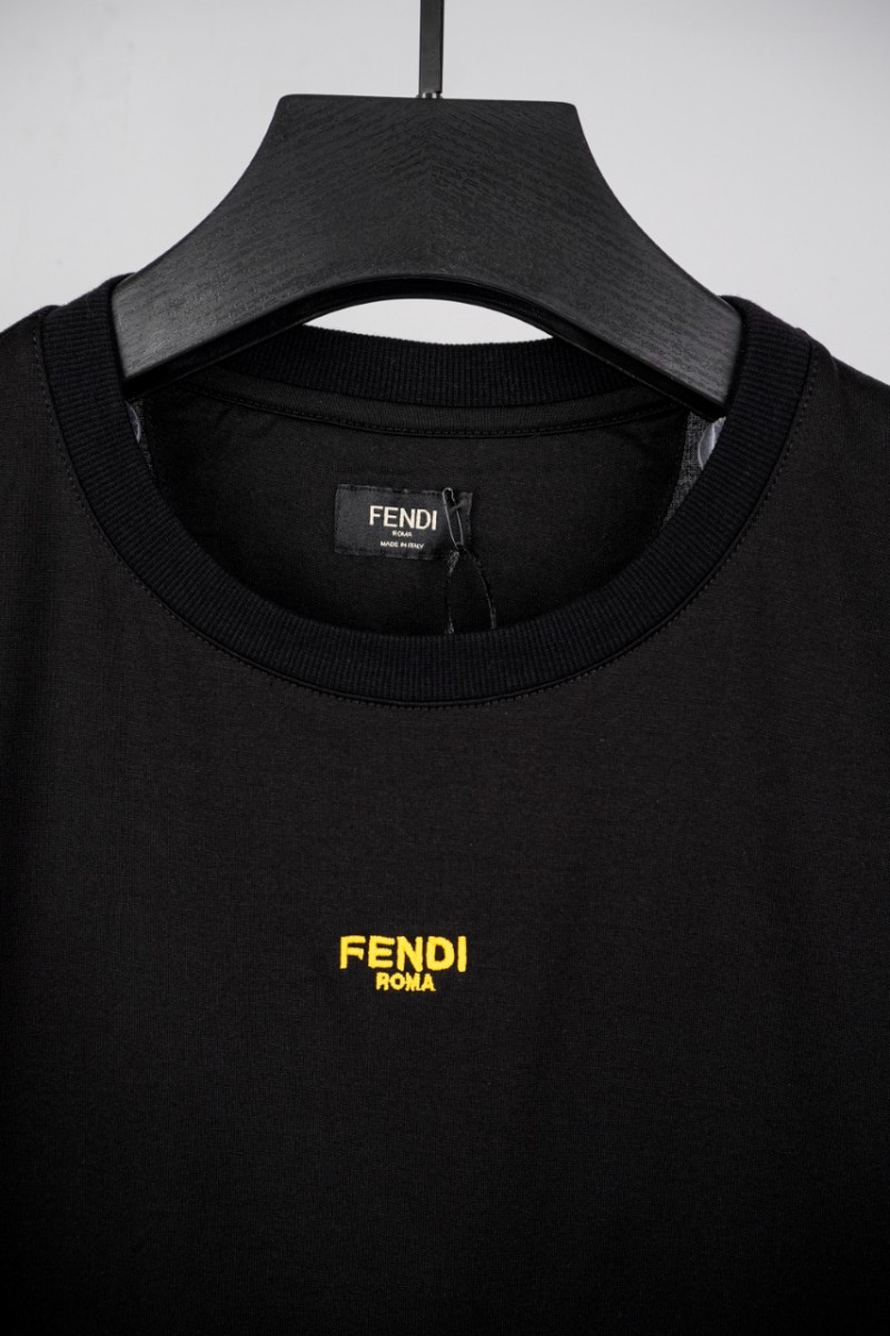 Fendi Short Sleeve (Embroidered) Black 2