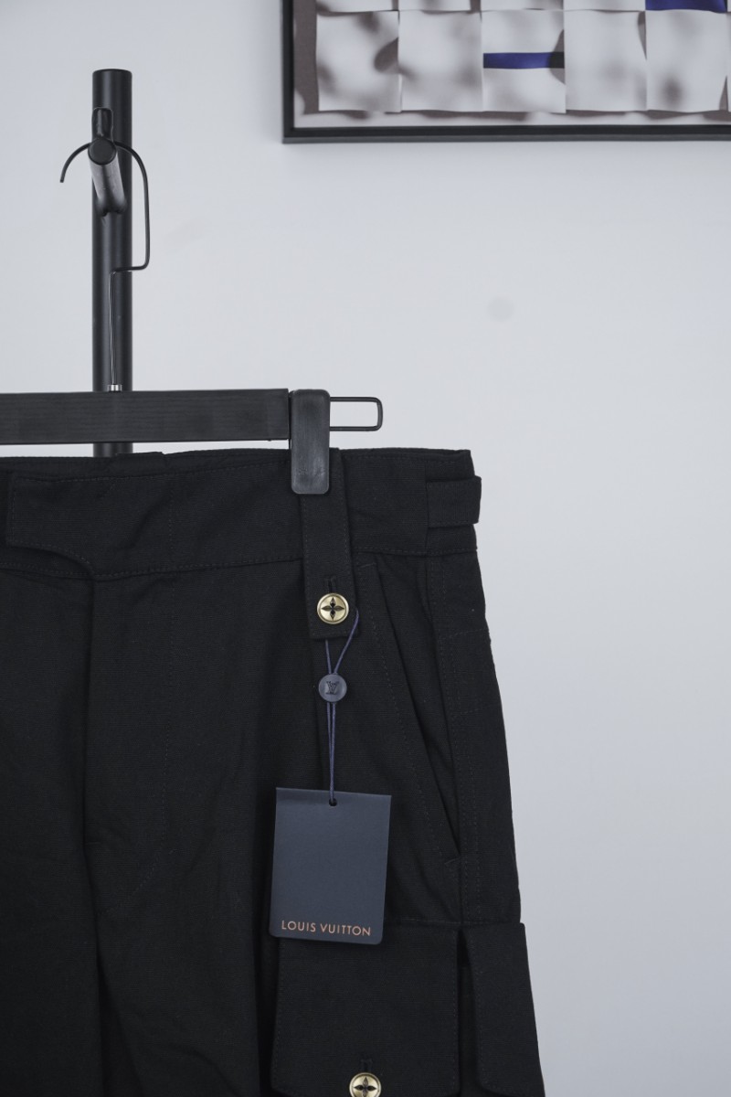 LV Metallic Label Multi-Pocket Shorts 2