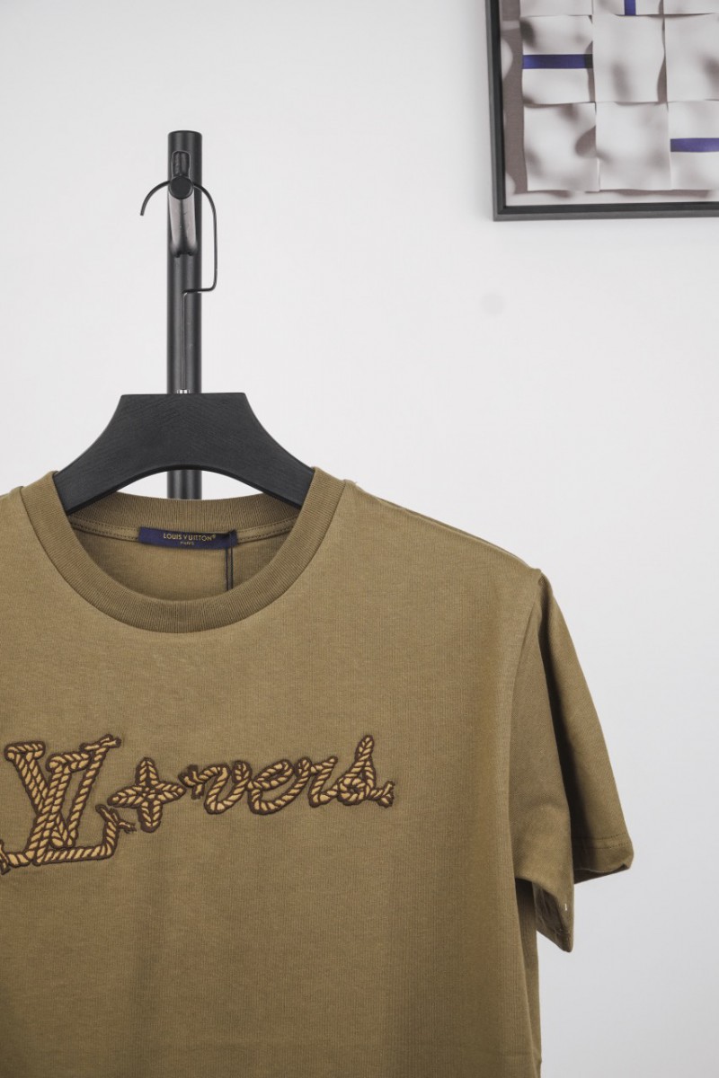 LV Rope Letter Embroidered Short Sleeve 2