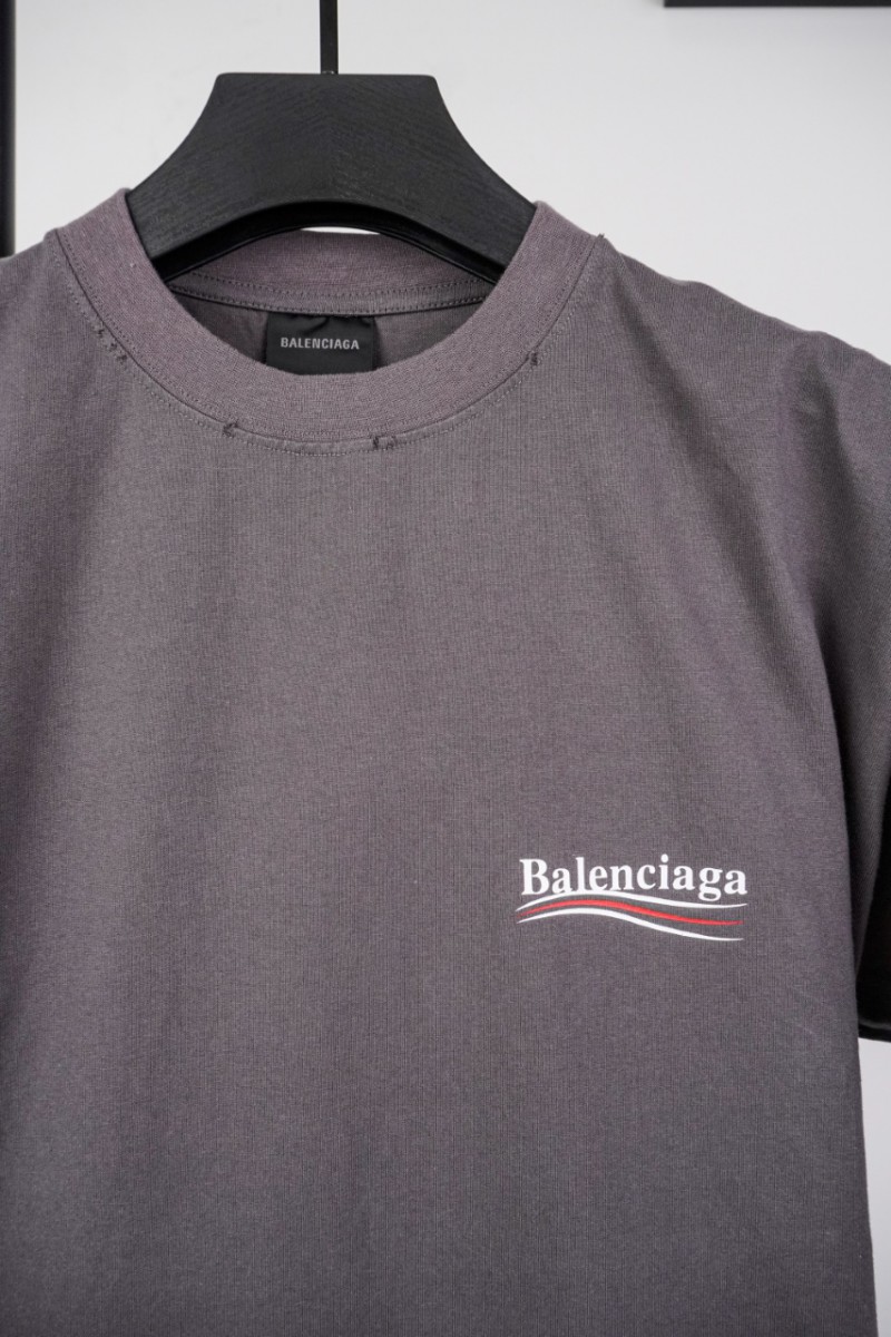 Balenciaga Washed Coke Short Sleeve Gray 2