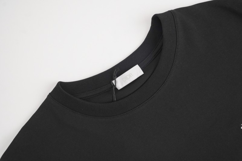 Dior Bee Embroidered Short Sleeve Black 3