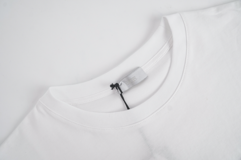 Dior Bee Embroidered Short Sleeve White 3