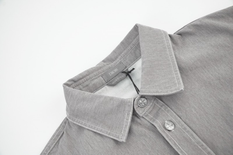 Dior Island Label Embroidered Long Sleeve Shirt 1 3