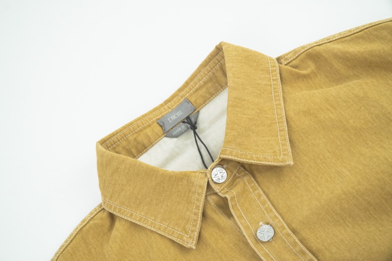 Dior Island Label Embroidered Long Sleeve Shirt 2 3