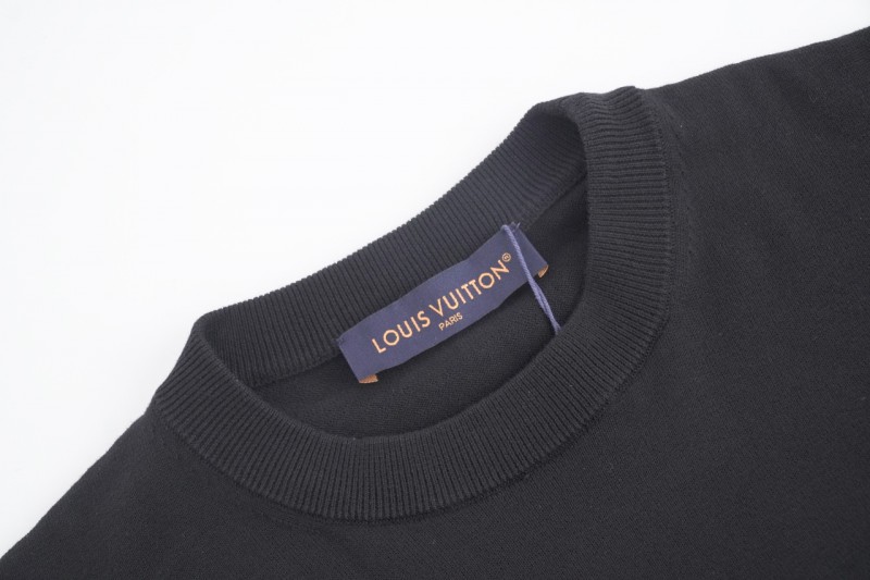 LV Pocket Embroidered Beads Knit Short Sleeve 3
