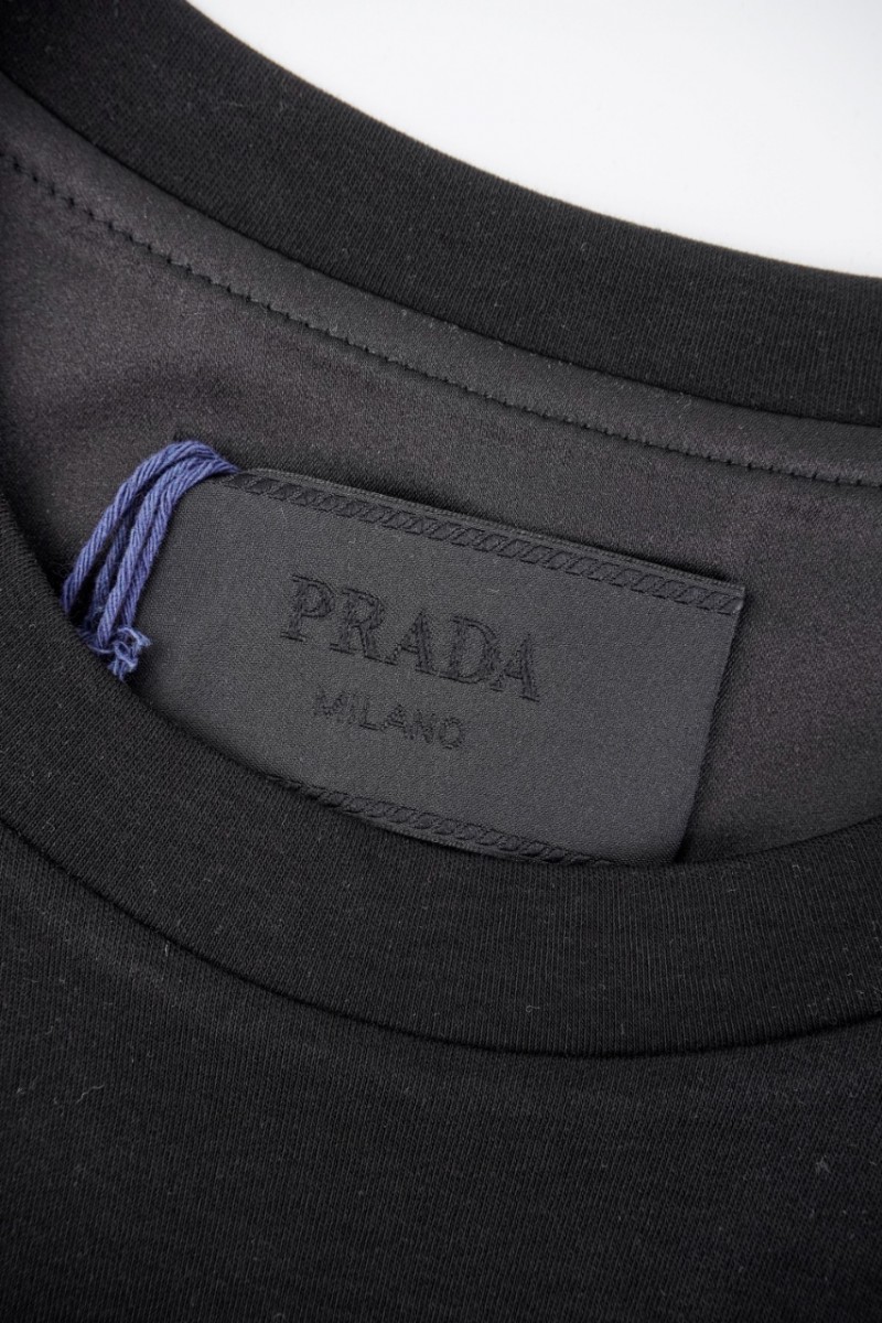 Prada Triangle Logo Short Sleeve Black 4