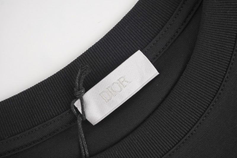 Dior Bee Embroidered Short Sleeve Black 4