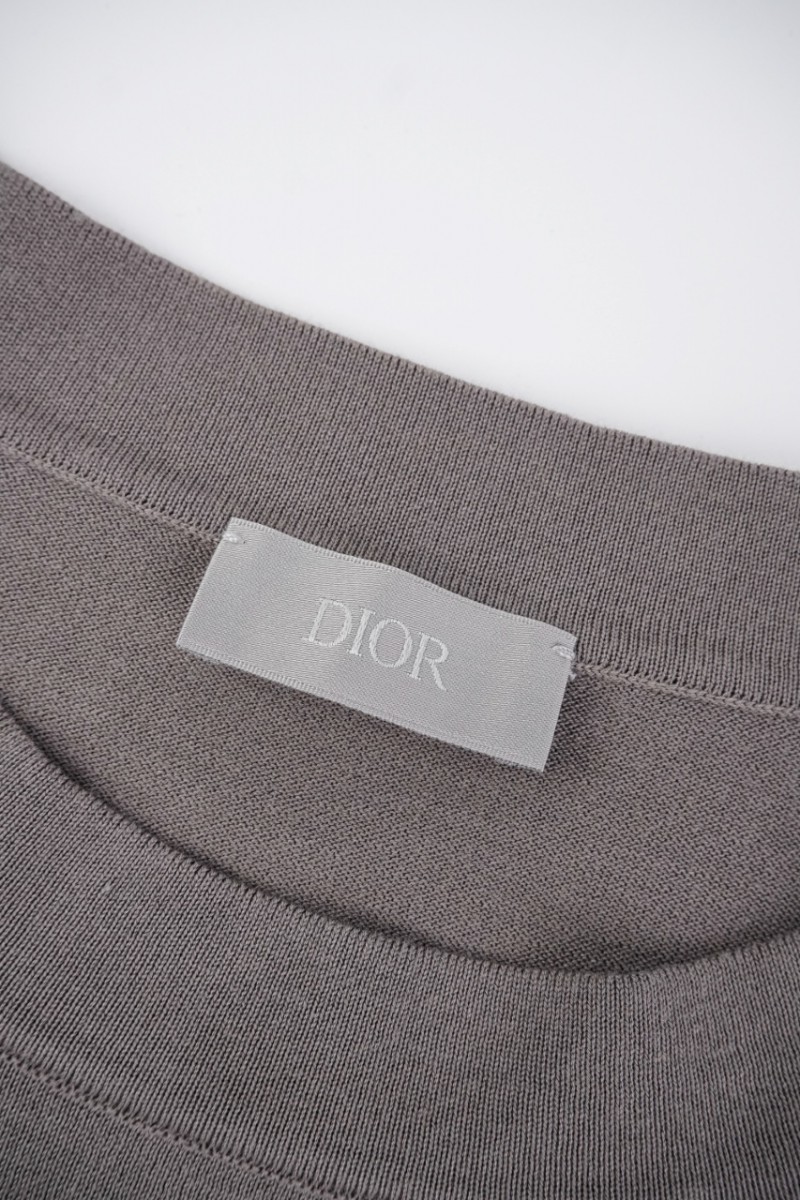 Dior CD Embroidery Flocked Short Sleeve 4
