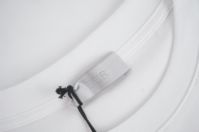 Dior Bee Embroidered Short Sleeve White 4