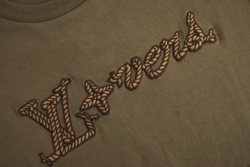 LV Rope Letter Embroidered Short Sleeve 4