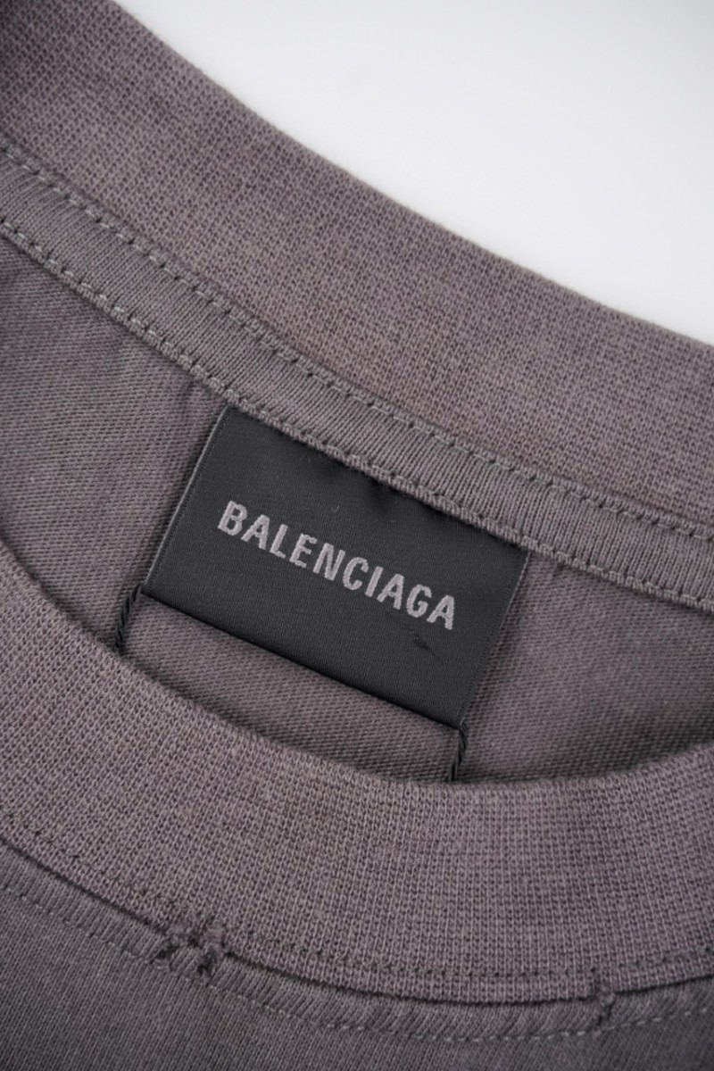 Balenciaga Washed Coke Short Sleeve Gray 4