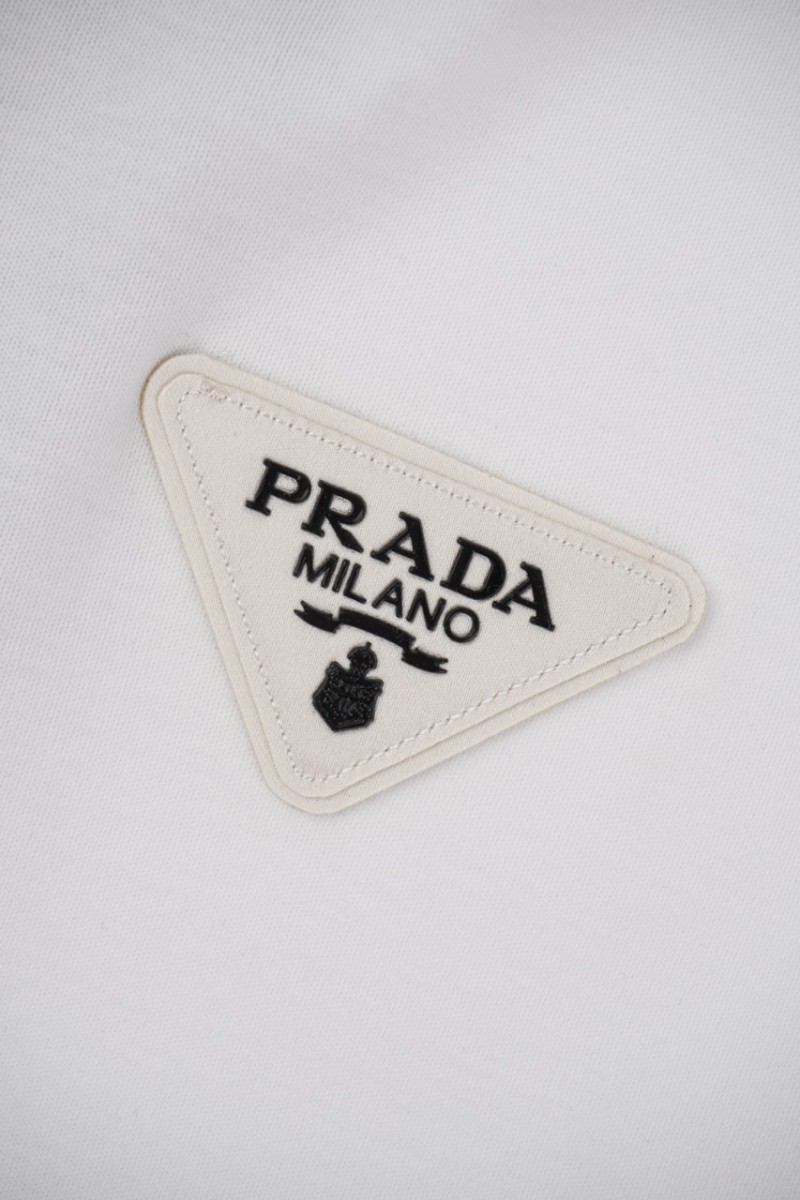 Prada Triangle Logo Short Sleeve White 5