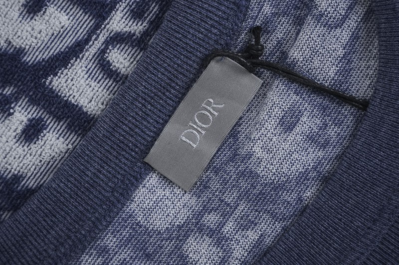 Dior All Over Monogrammed Towel Cotton Short Sleeve 2 5