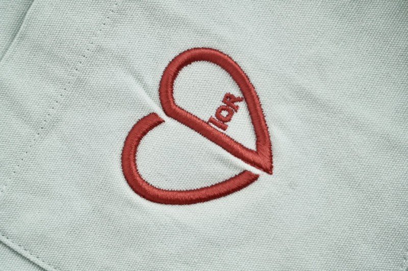 Dior CD Little Heart Embroidered Long Sleeve Shirt 5