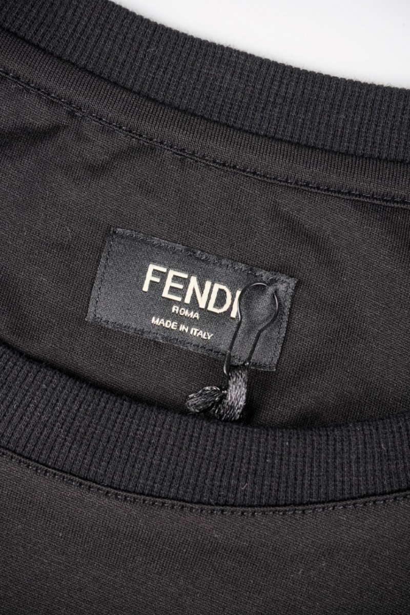 Fendi Short Sleeve (Embroidered) Black 5