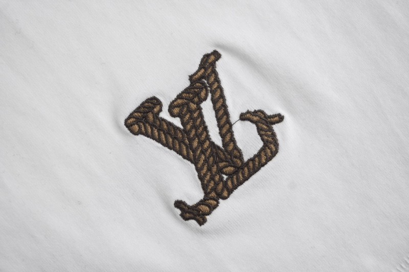 LV Denim Lasso Embroidered Short Sleeve 5