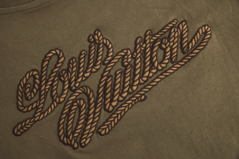 LV Rope Letter Embroidered Short Sleeve 5