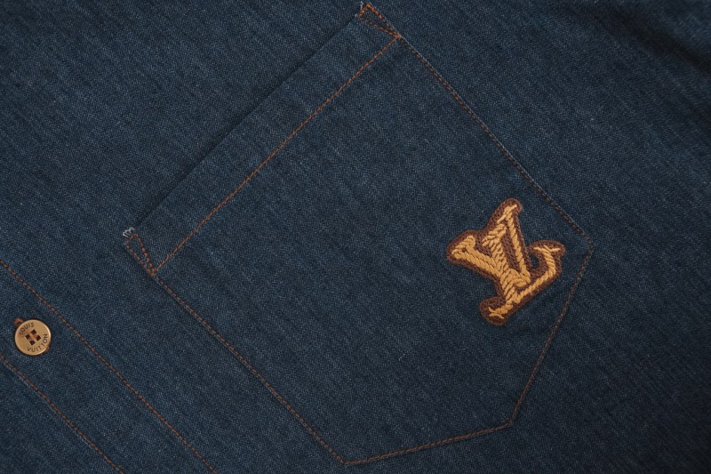 LV Rope Signature Monogram Embroidered Short Sleeve Shirt 5