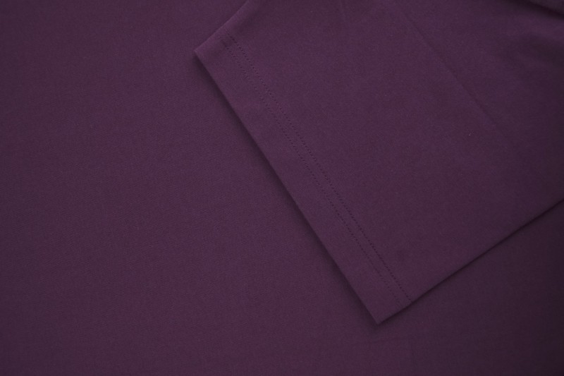 LV Old Flower Embossed Short Sleeve Wine Red 6