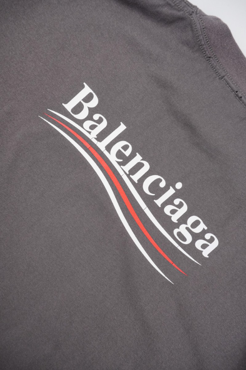 Balenciaga Washed Coke Short Sleeve Gray 6