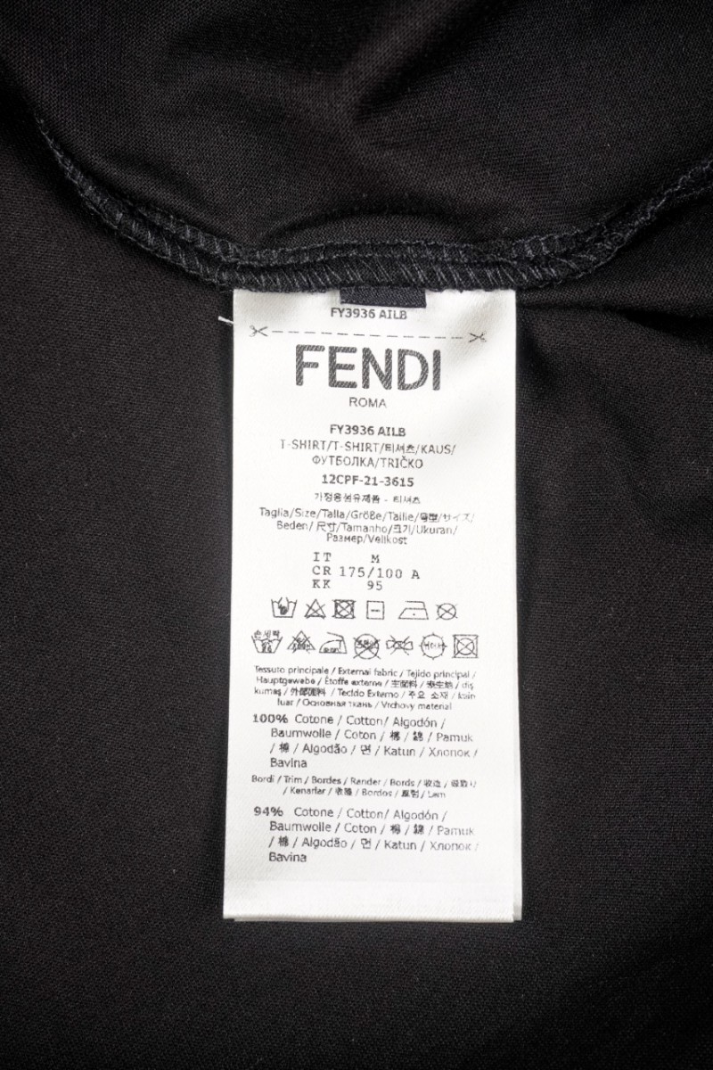 Fendi Short Sleeve (Embroidered) Black 8