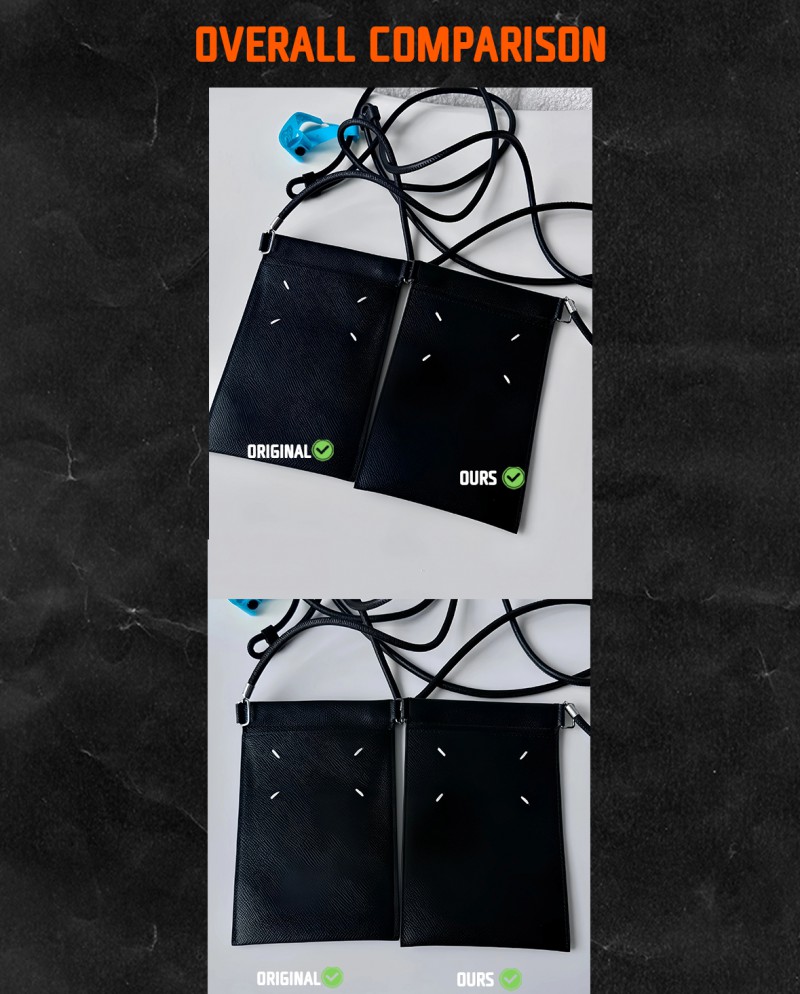 Maison Margiela Black Four Stitches Phone Bag 1