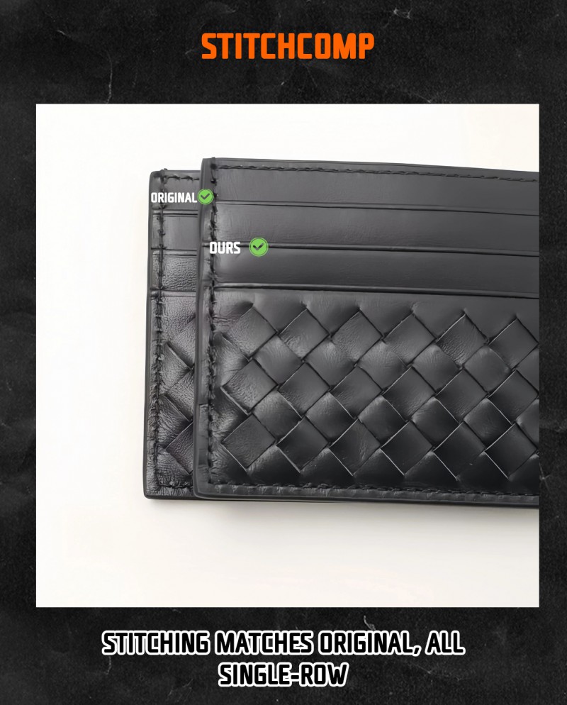Bottega Veneta Woven Check Card Case 4
