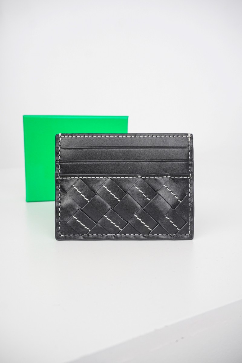 Bottega Veneta Woven Check Card Case 8