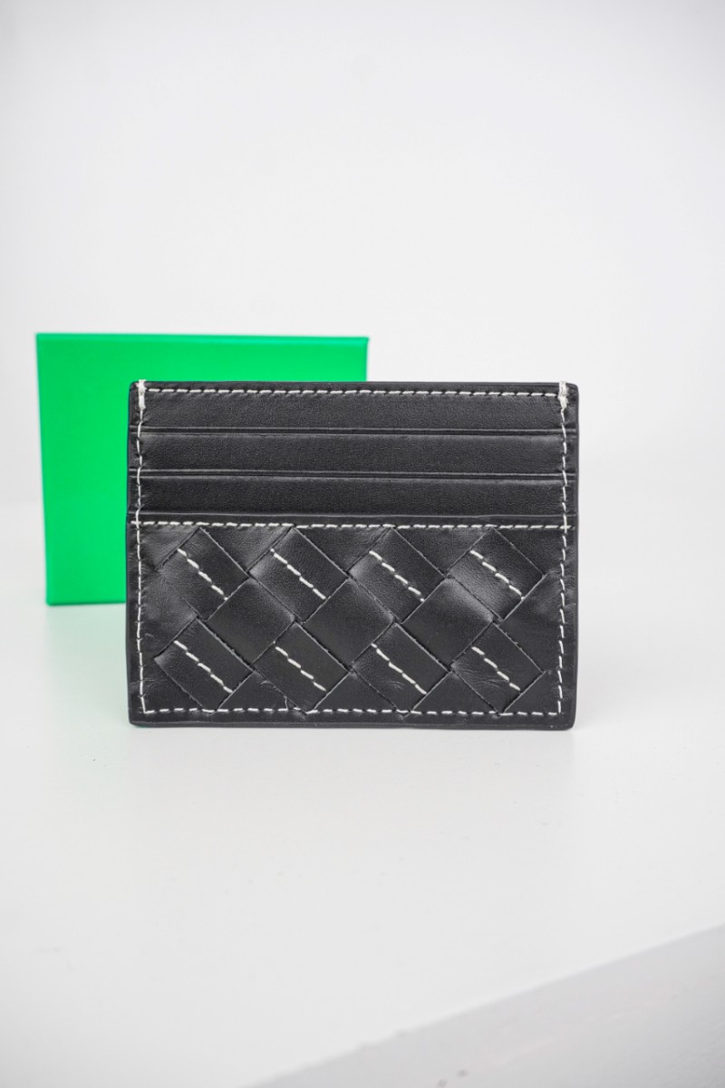 Bottega Veneta Woven Check Card Case 9