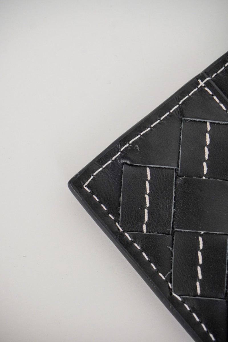 Bottega Veneta Woven Check Card Case 10