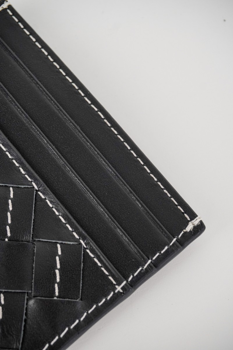 Bottega Veneta Woven Check Card Case 11