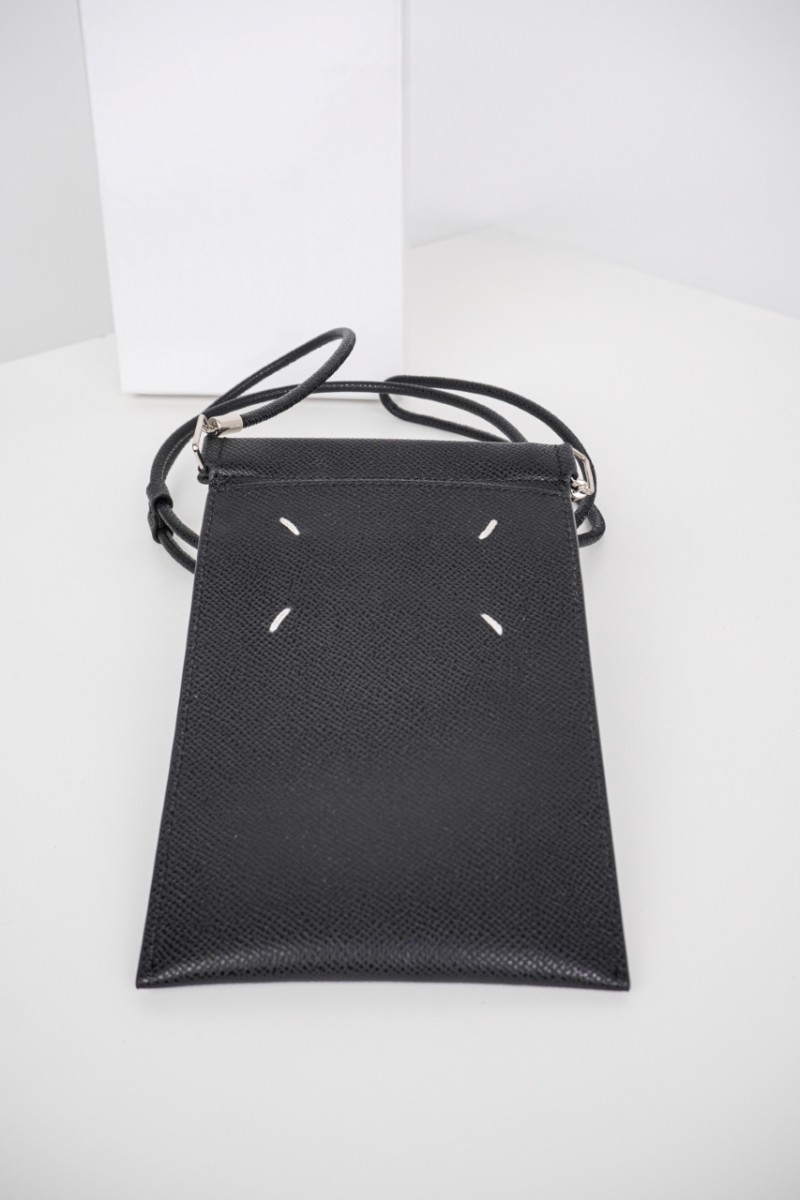 Maison Margiela Black Four Stitches Phone Bag 6