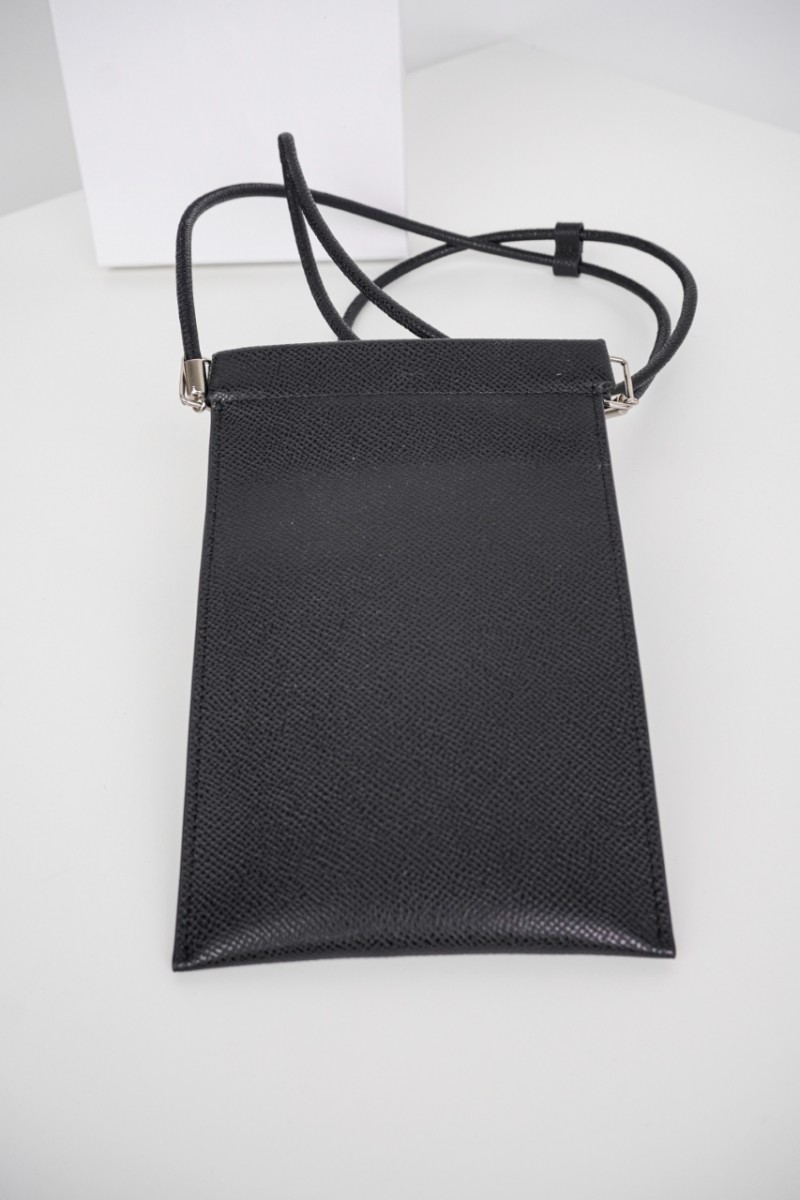 Maison Margiela Black Four Stitches Phone Bag 7