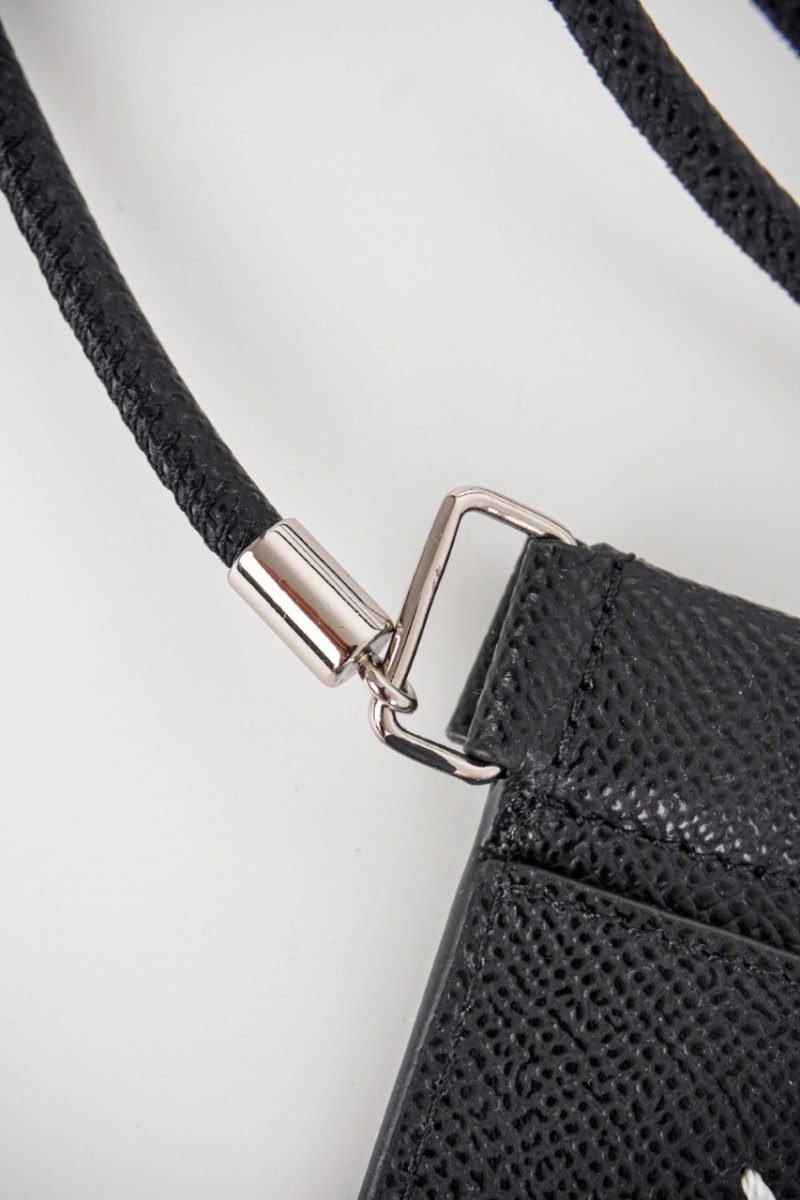 Maison Margiela Black Four Stitches Phone Bag 9