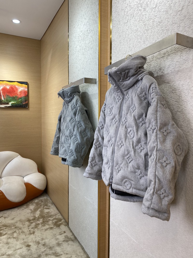 LV Steel Printed Old Flower Down Jacket 2