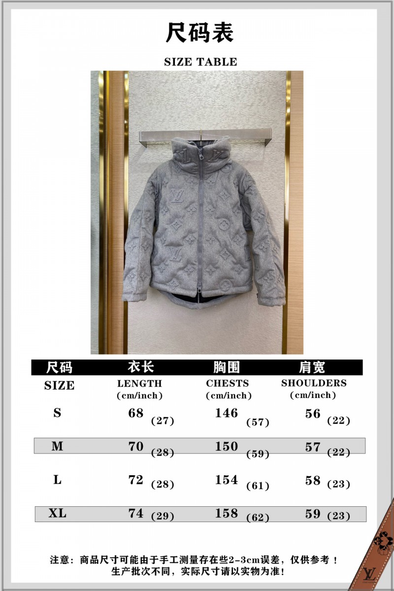 LV Steel Printed Old Flower Down Jacket 9