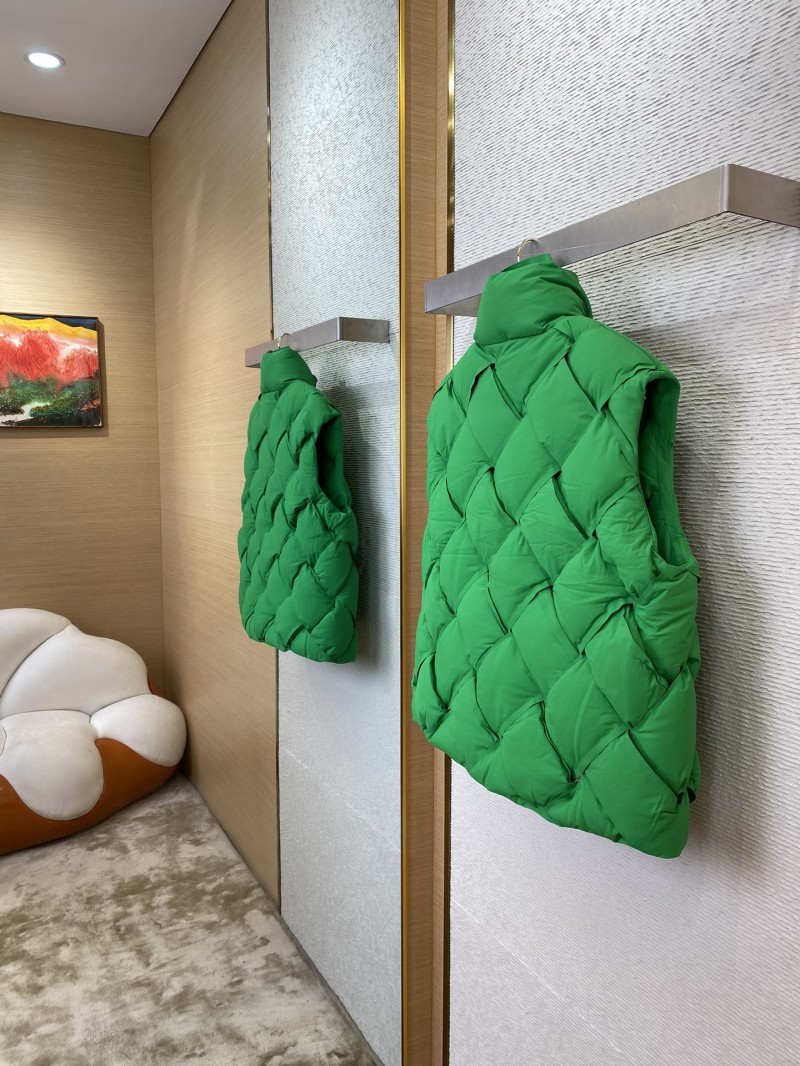 Bottega Veneta Braided Down Vest Green 3