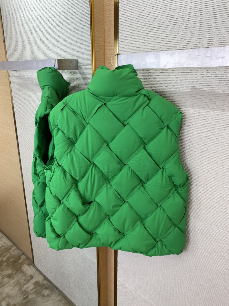 Bottega Veneta Braided Down Vest Green 7