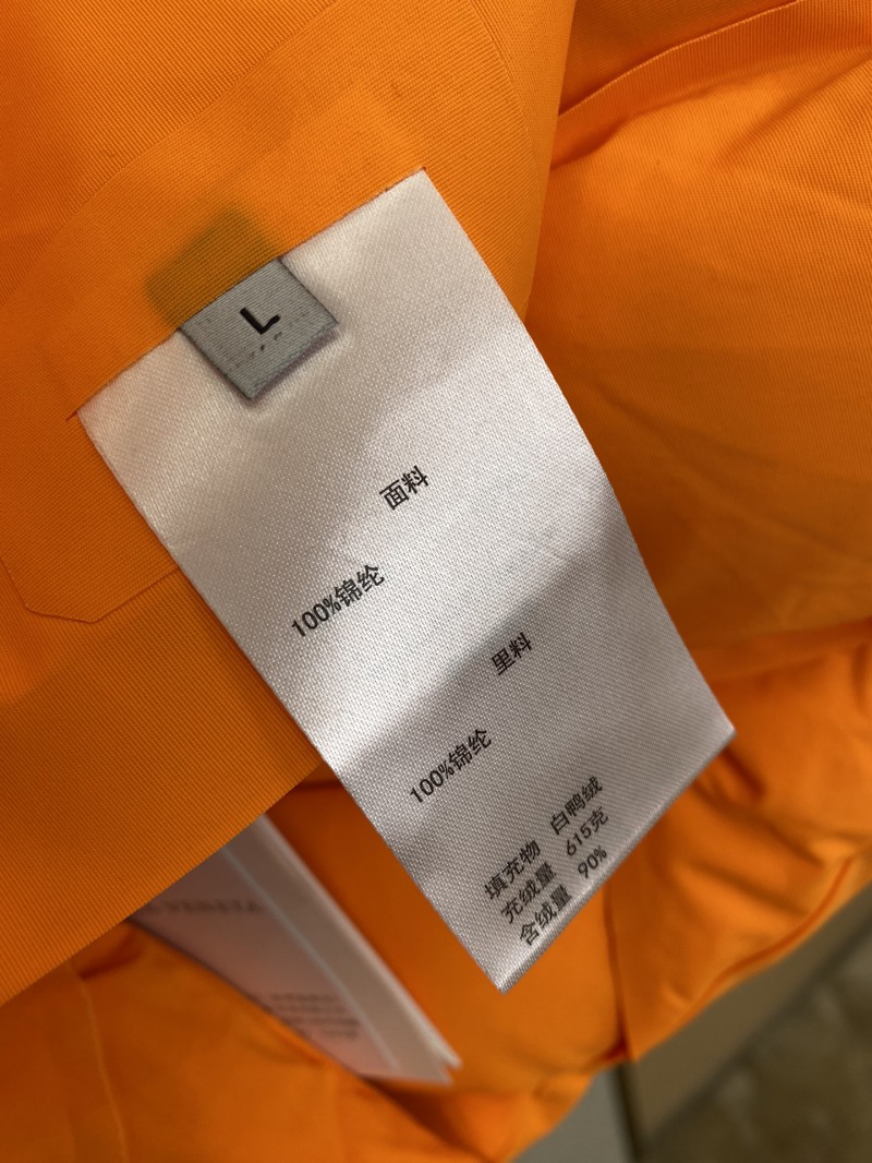 Bottega Veneta Braided Down Vest Orange 8