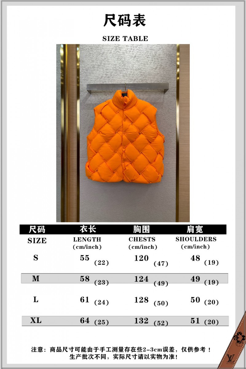 Bottega Veneta Braided Down Vest Orange 9