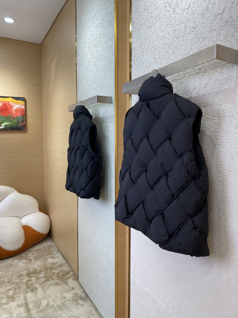 Bottega Veneta Braided Down Vest Black 3