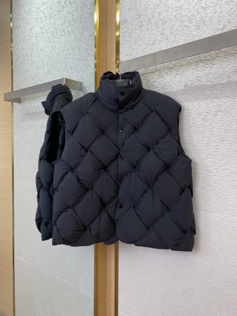 Bottega Veneta Braided Down Vest Black 4