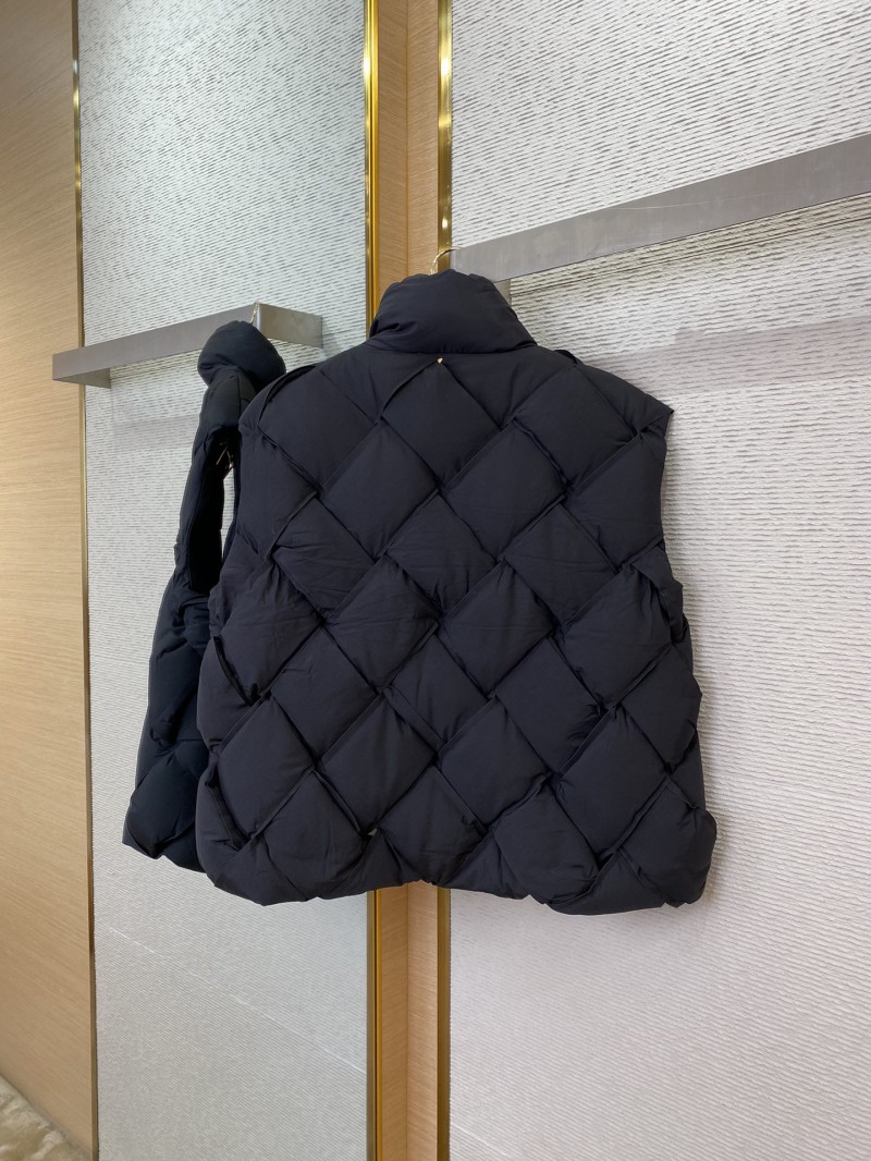 Bottega Veneta Braided Down Vest Black 5